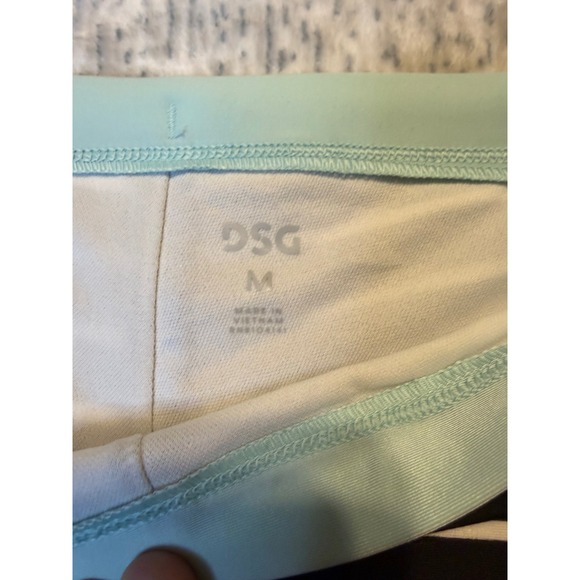 DSG Girls Dolphin Hem Swimsuit Bikini Top &‎ Bottoms Black White Stripe M NWT - Picture 2 of 6